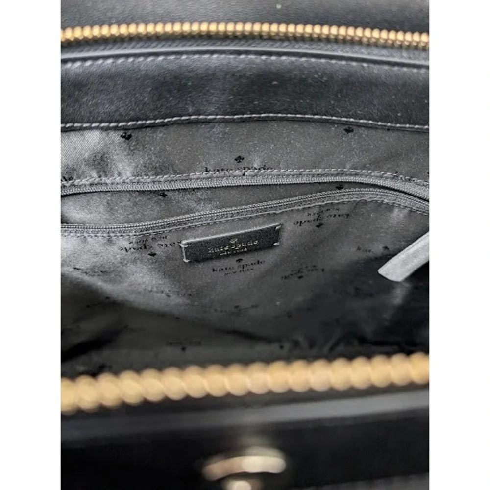 Kate Spade Black Large Dumpling Purse Satchel Crossbody Bag